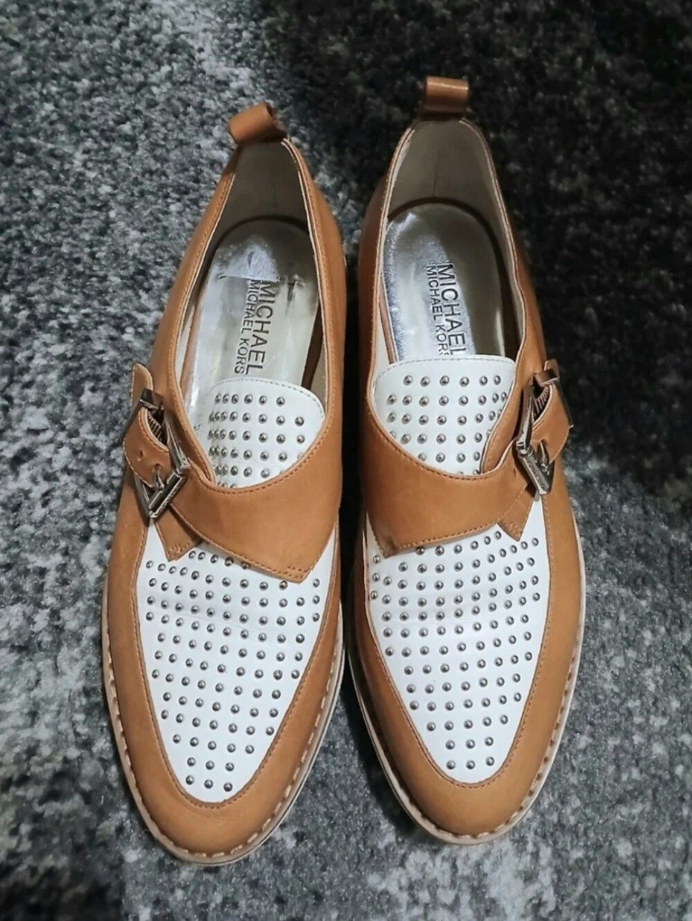 Michael Kors Dakota Studded Oxfords Size 7 Like New
